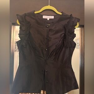 Carolina Herrera Blouse Ruffle Sleeves